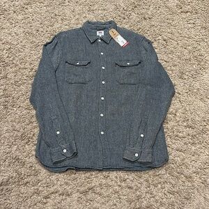 NWT Levi's BRT - Long Sleeve Jackson Herringbone Workshirt Large